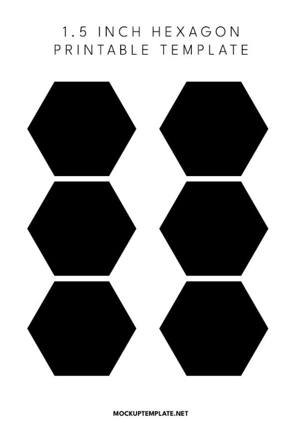 16 Best Free Printable Hexagon Templates PDF 