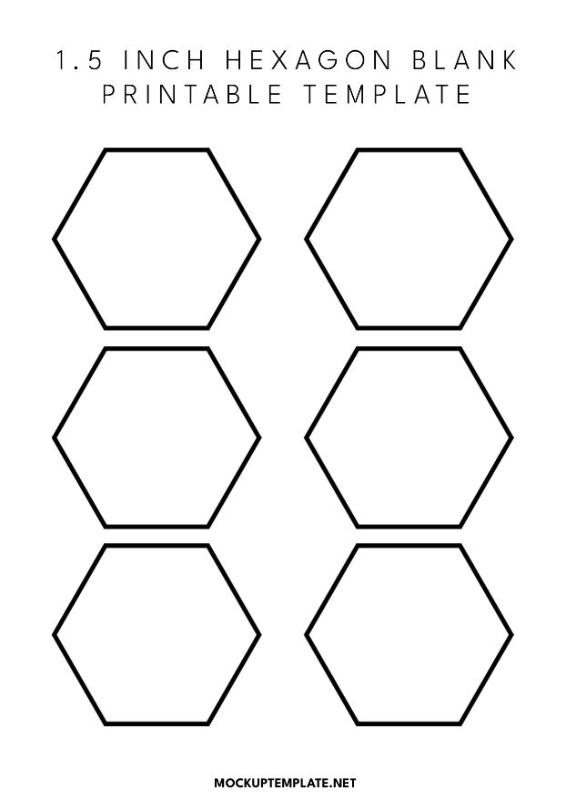 16 Best Free Printable Hexagon Templates PDF 