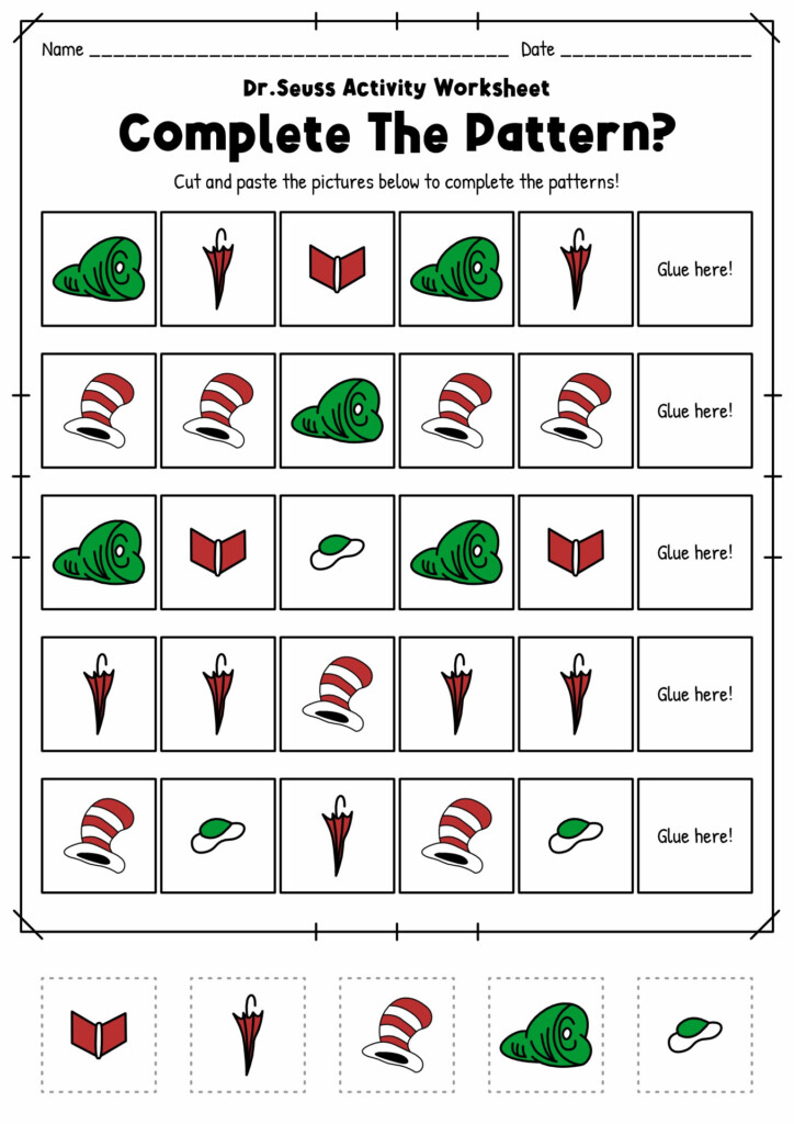 18 Dr Seuss Worksheets For Preschool Free PDF At Worksheeto