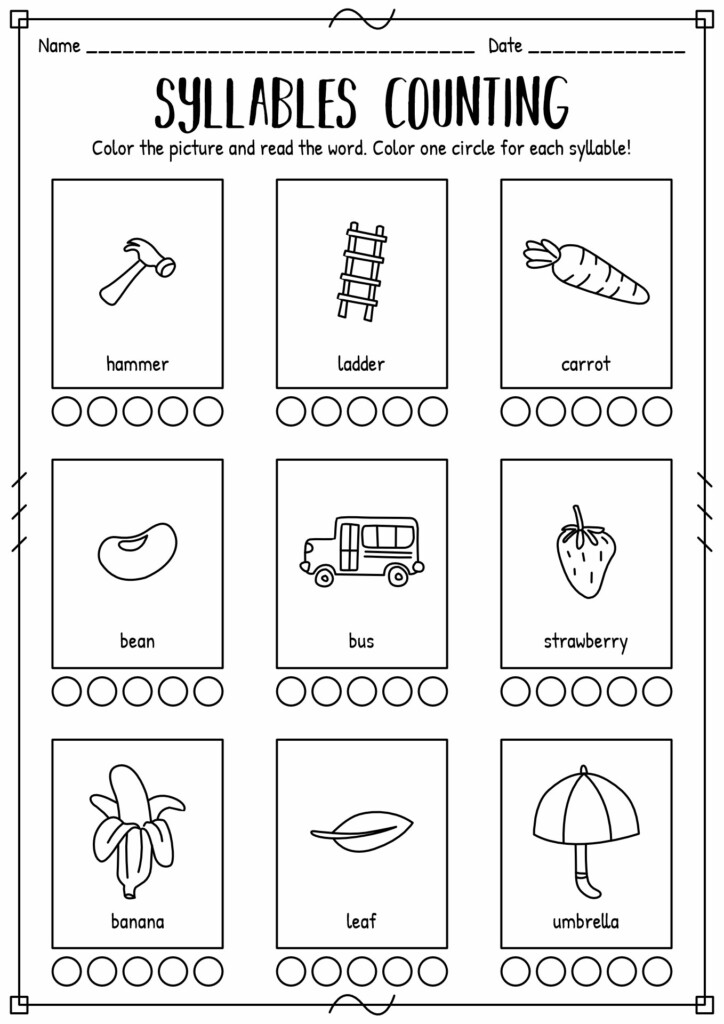 19 Print Syllable Worksheets Kindergarten Free PDF At Worksheeto