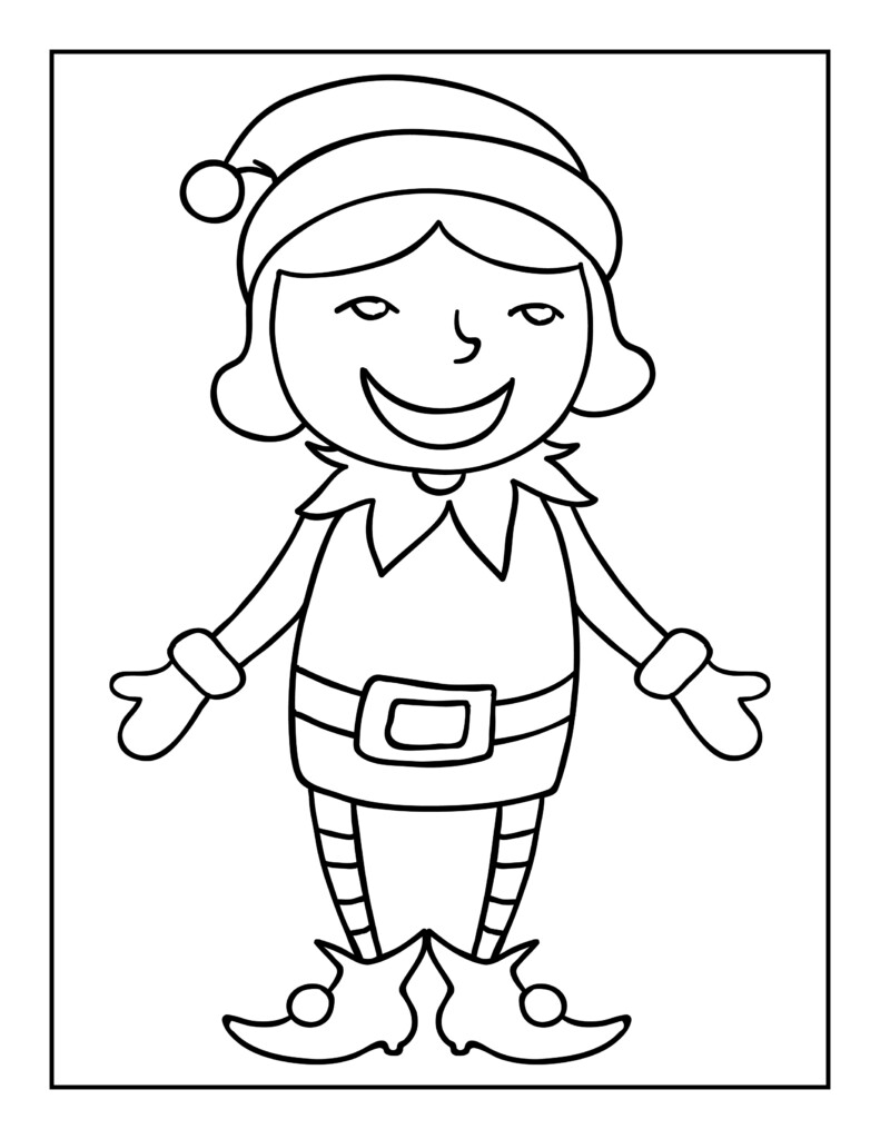 20 Elf Coloring Pages Free Christmas Elves Coloring Pages