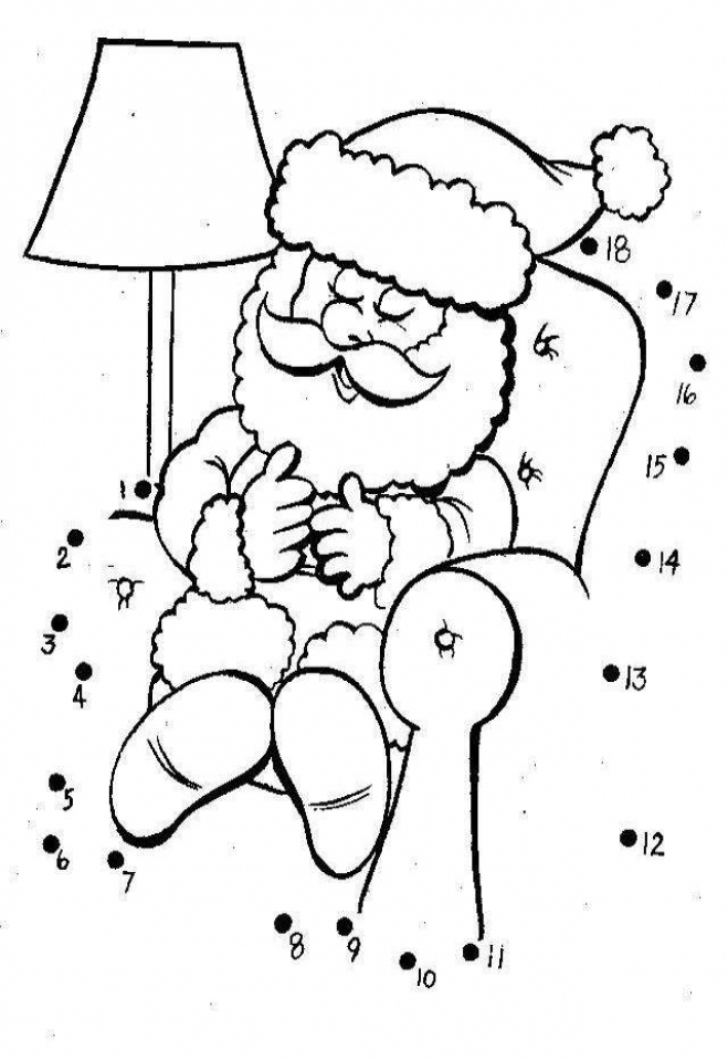 20 Free Printable Christmas Dot To Dot Coloring Pages 
