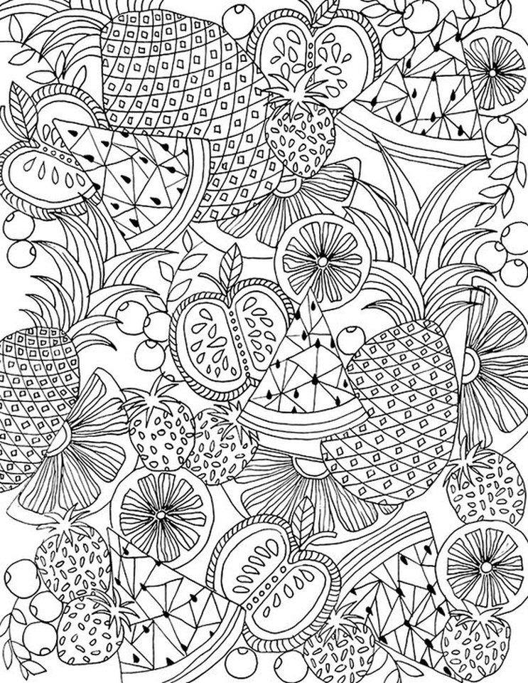 20 Free Printable Summer Coloring Pages For Adults EverFreeColoring