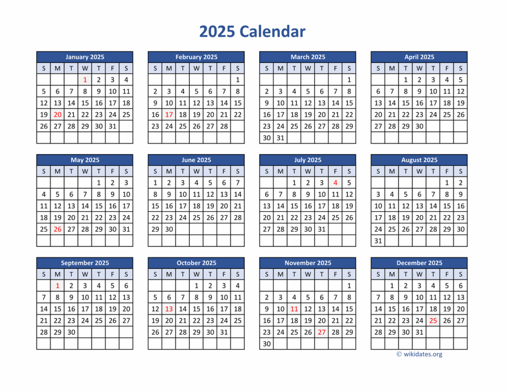 2025 Calendar Free Ready To Print Pdf Alex Sachse K 