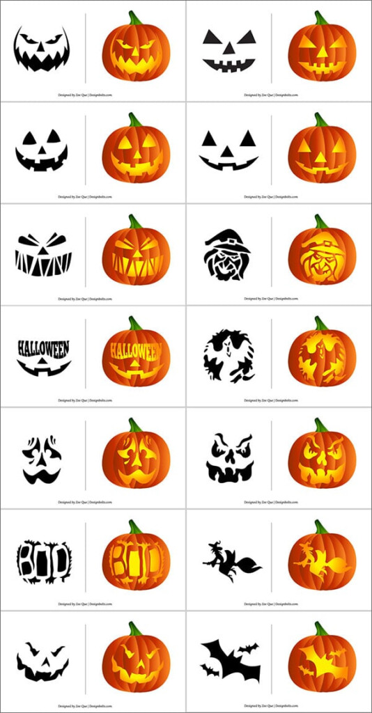290 Free Printable Halloween Pumpkin Carving Stencils Patterns 