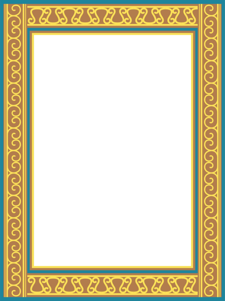 4 Best Images Of Free Printable 4X6 Picture Frame Borders Portrait 