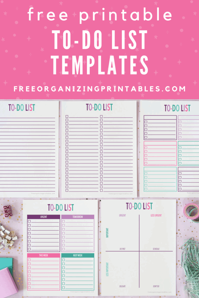 4 Free Printable To do List Templates To Do List Hacinhaseb