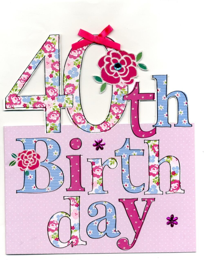 40Th Birthday Free Printables