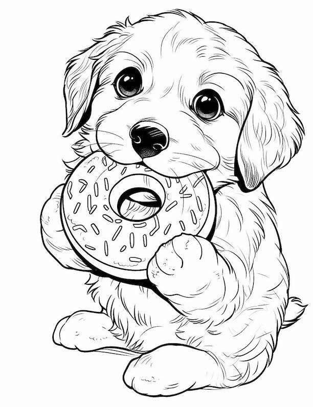 50 Dog Coloring Pages For Kids And Adults Our Mindful Life Dog 