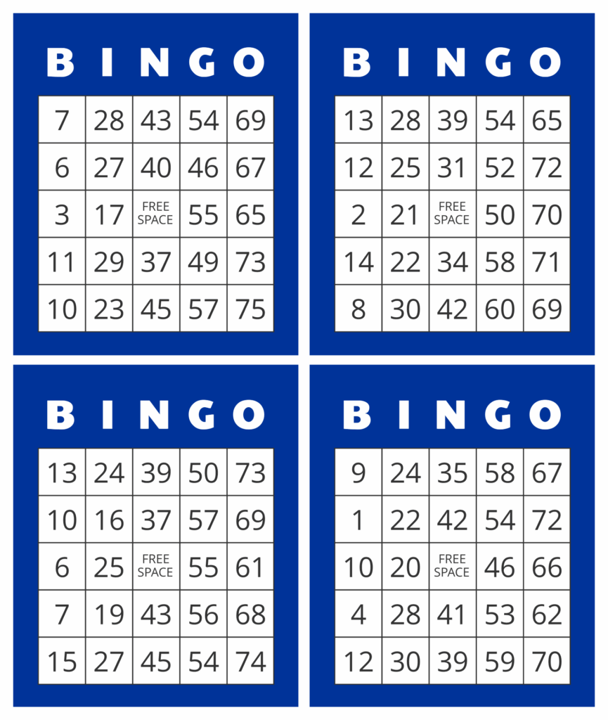 7 Best Images Of Printable Bingo Numbers 1 75 Bingo Numbers 1 75 