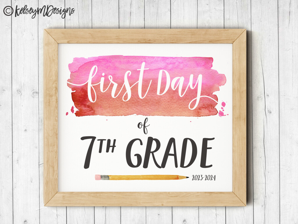 7th Grade Sign