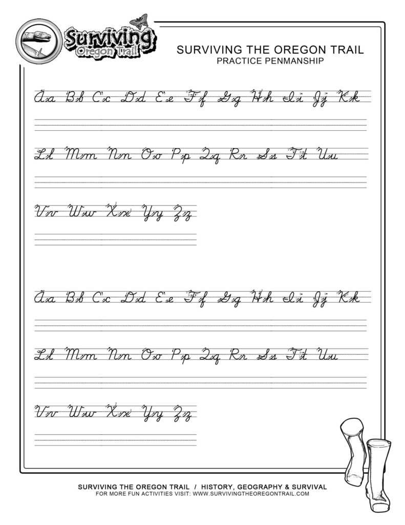 Alphabet Cursive Worksheets Free Printable AlphabetWorksheetsFree