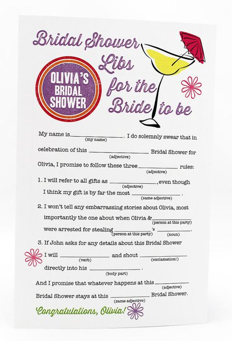 Bachelorette Party Mad Libs Free Printable Printable Mad Libs
