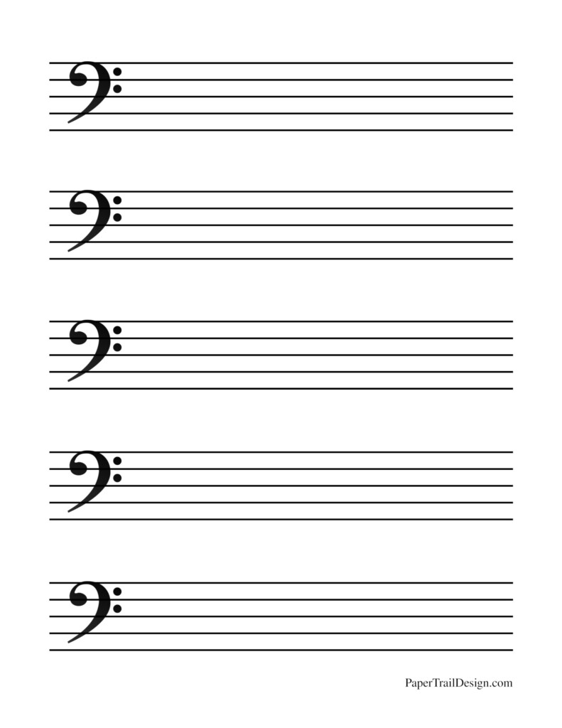 Bass Clef Stencil