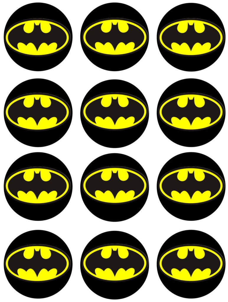 Batman Cake Topper Free Printable