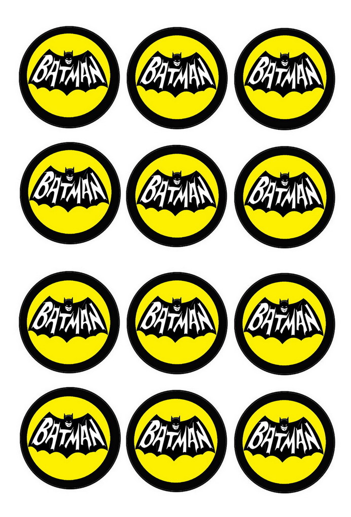 Batman Cupcake Toppers Birthday Printable
