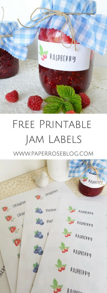 Beautiful Free Printable Jam Labels For Your Homemade Delights 