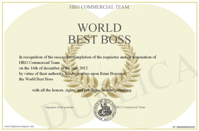 Best Worlds Best Boss Certificate Templates Free Free Printable 