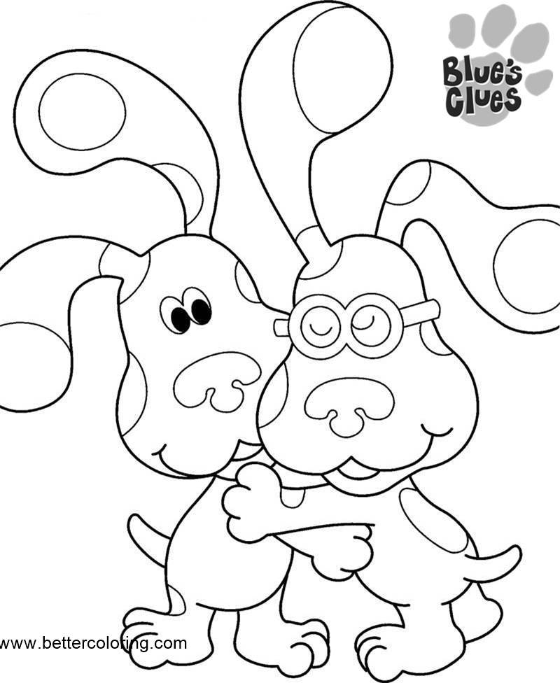 Blue 39 s Clues Coloring Pages Linear Free Printable Coloring Pages