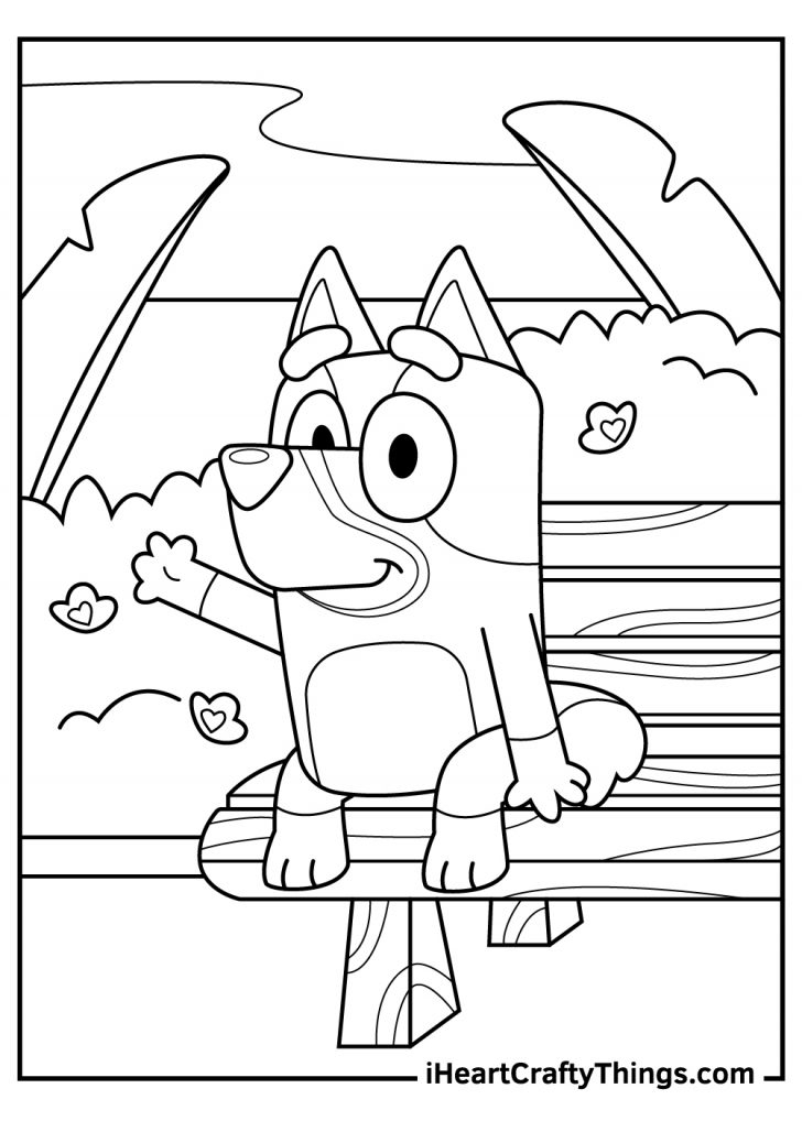Bluey Printable Coloring Pages
