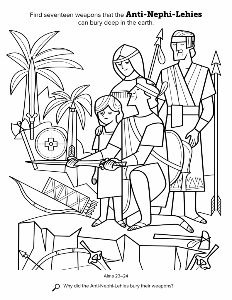 Book Of Mormon Stories Coloring Pages