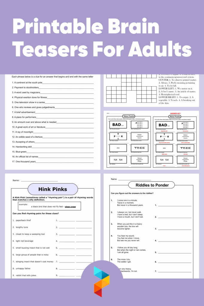 Brain Teasers Printable With Answers