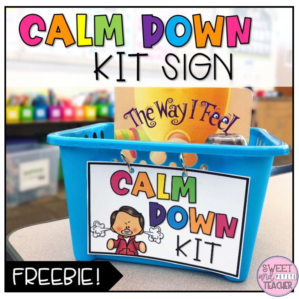Calm Down Kit Free Printables Printable Templates