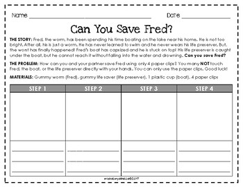 Can You Save Fred By Mishelmyebelle Teachers Pay Teachers