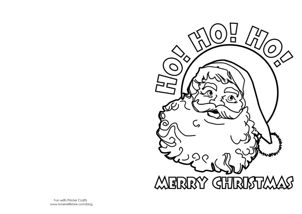 Christmas Card Coloring Pages Free Coloring Home