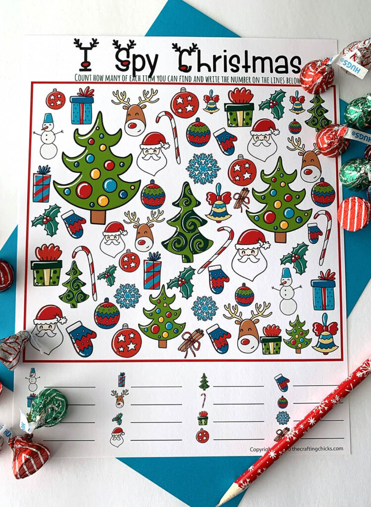 Christmas I Spy Free Printable Game The Crafting Chicks