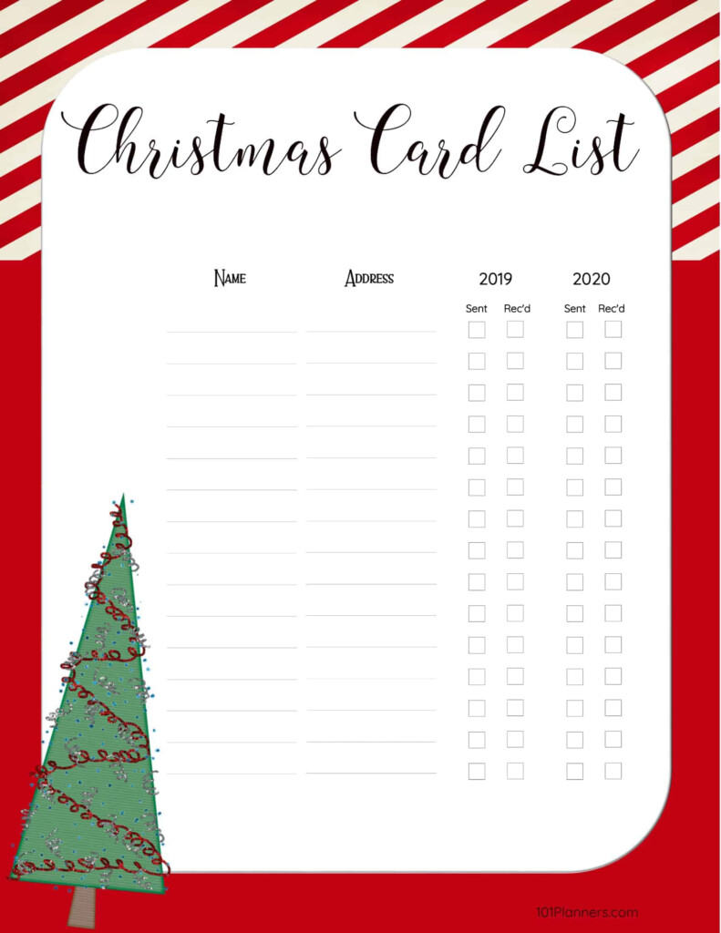Christmas List Template Free Printable Ataglance Printable Calendar