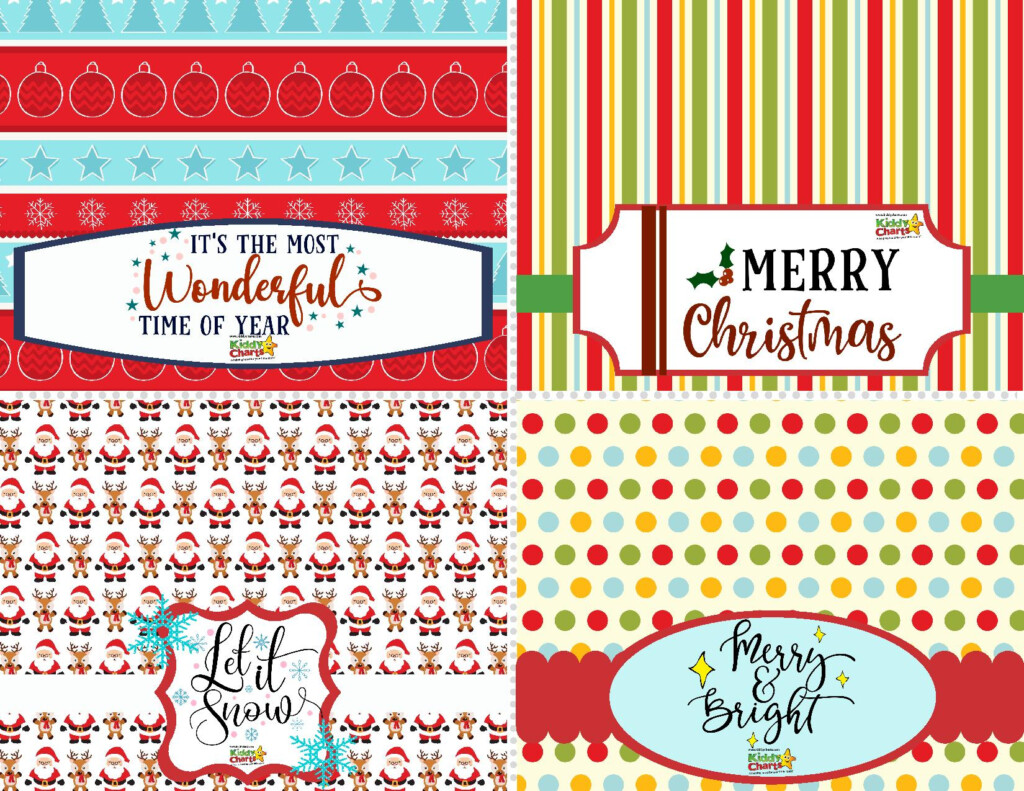 Christmas Treat Bag Toppers Free Printable Printable Templates
