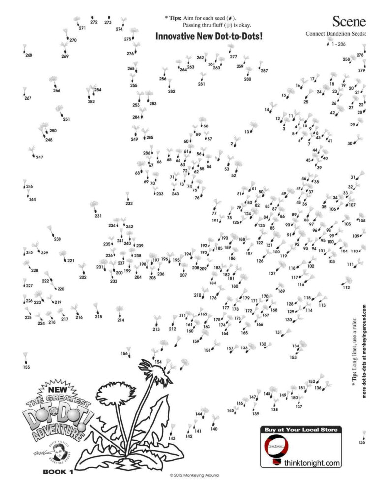 Connect The Dots Coloring Pages For Adults