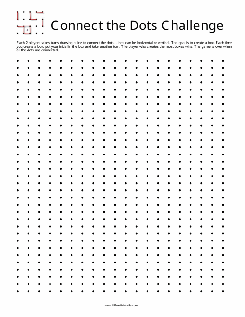 Connect The Dots Game Template Download Printable PDF Templateroller