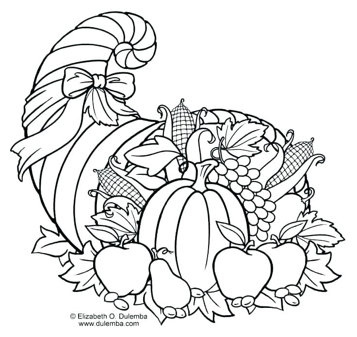 Cornucopia Coloring Pages Printable At GetColorings Free 