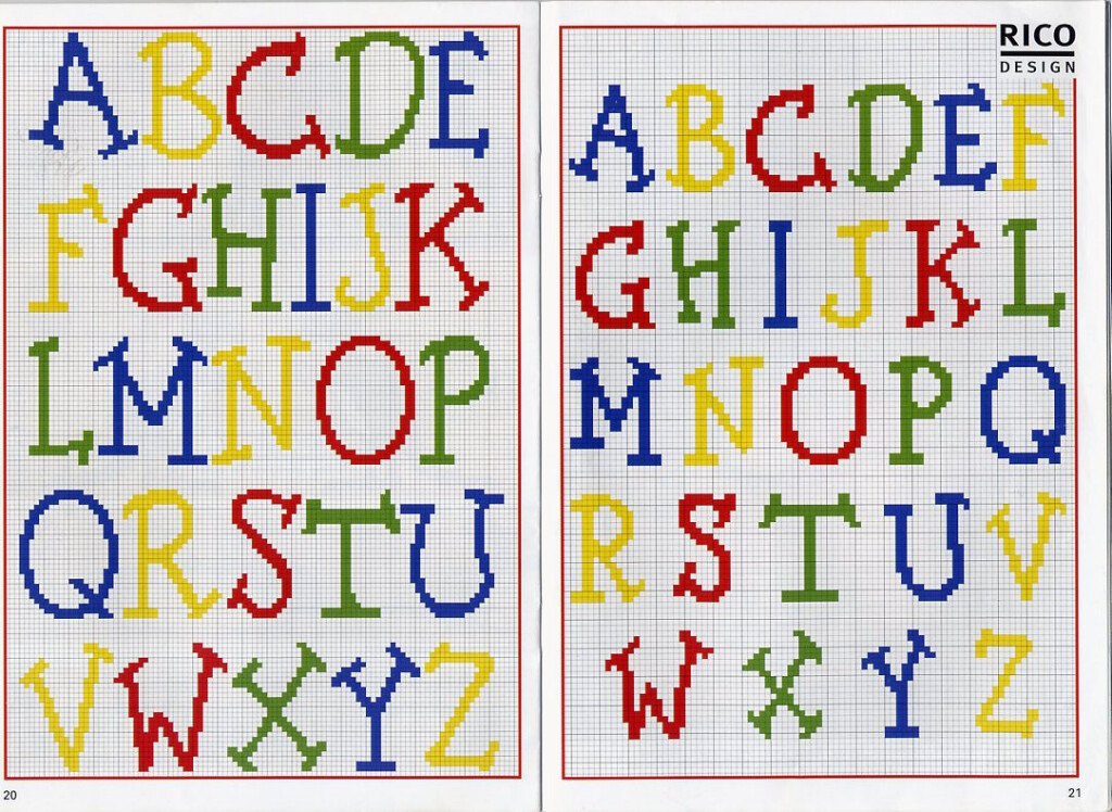 Cross Stitch Mania Free Alphabet Cross Stitch Chart