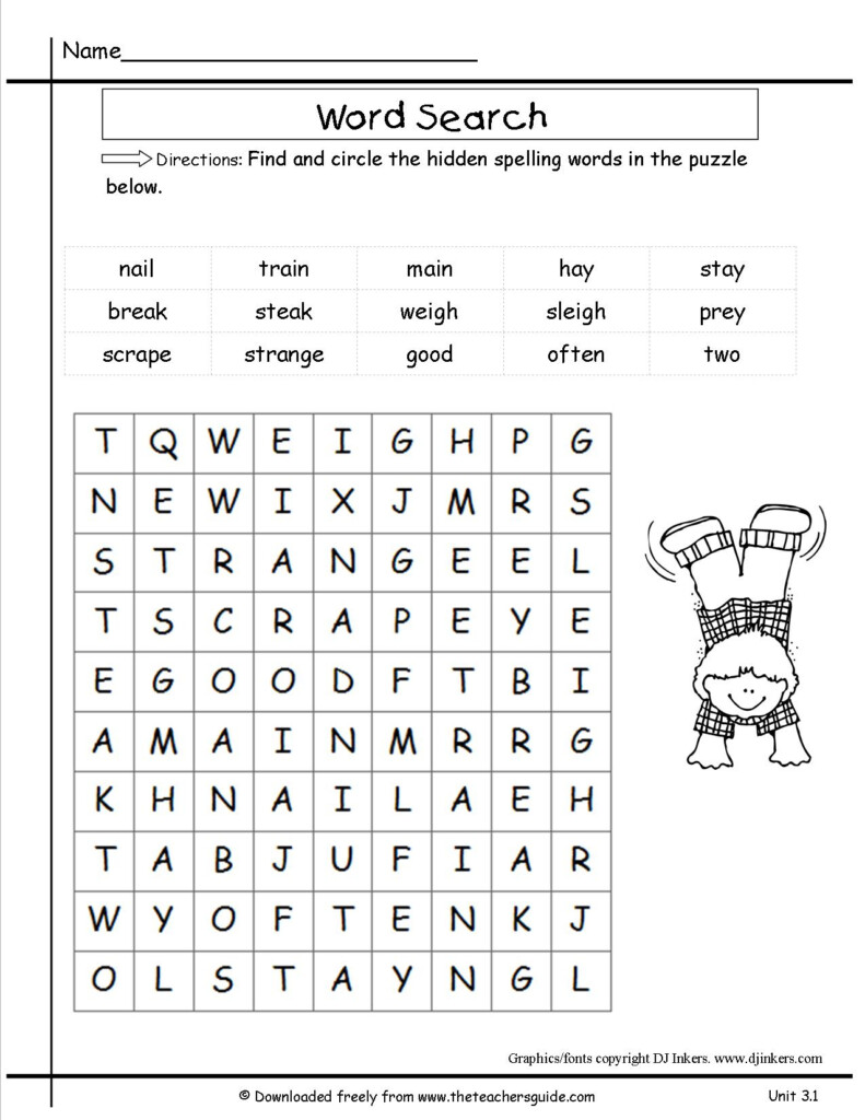 Crossword Puzzles For 2nd Graders Free
