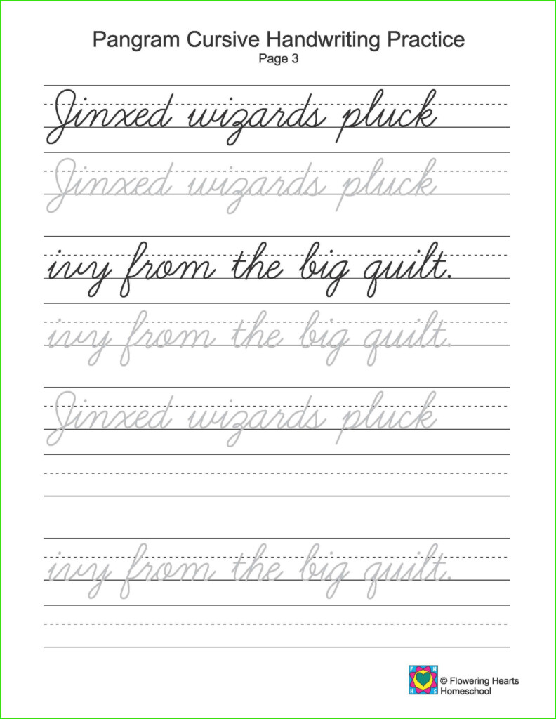 Cursive Writing Worksheets Free Printable Printable Templates