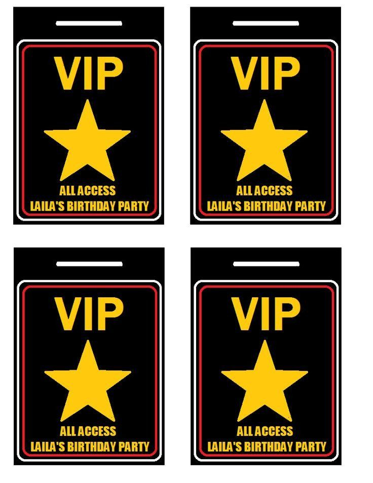 Customizable Free Printable Vip Pass Template Thomas S Brown