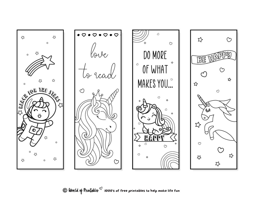 Cute Free Printable Bookmarks To Color Printable Templates Your Go 