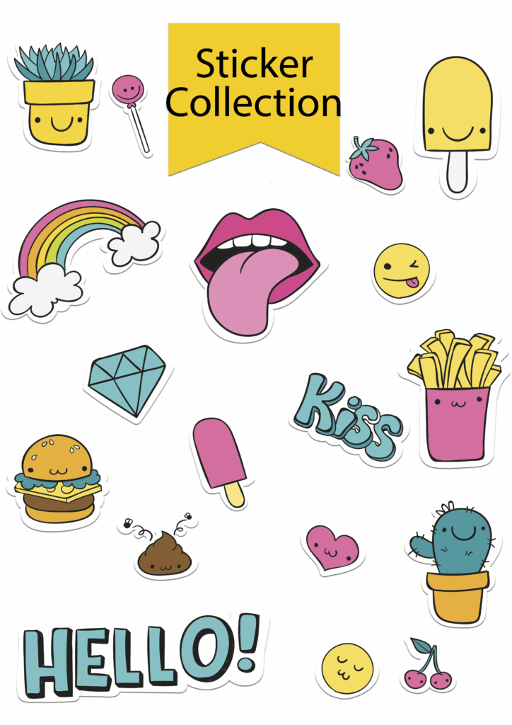 Cute Stickers Printable Printable Templates