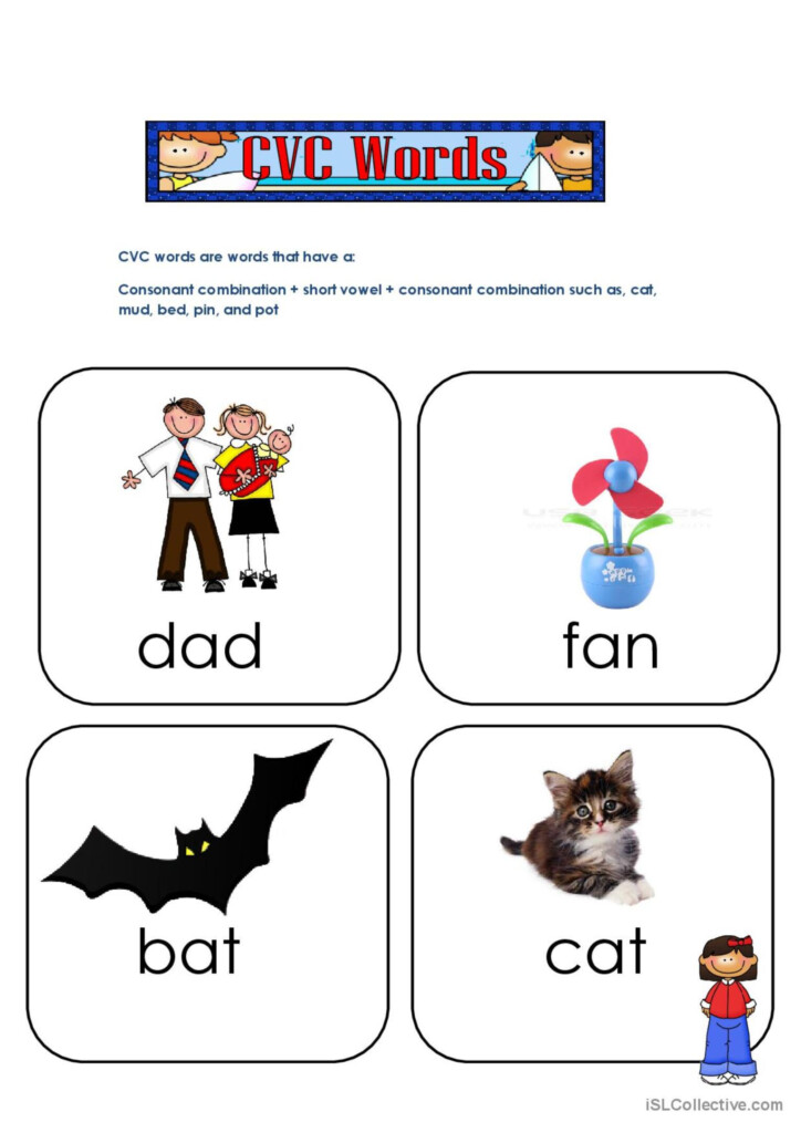 CVC Words Flashcards 1 Vocabulary Fl English ESL Worksheets Pdf Doc
