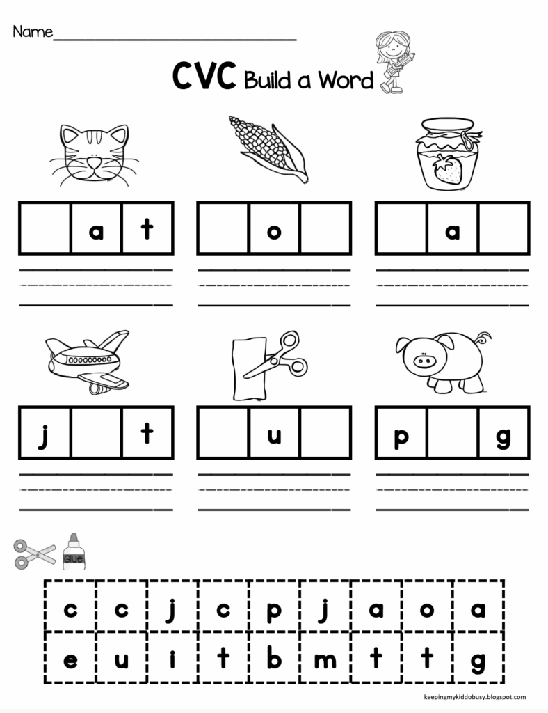 Cvc Worksheets Free Printable