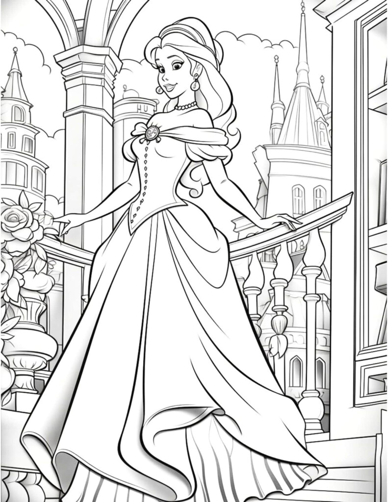 Disney Princesses Coloring Page