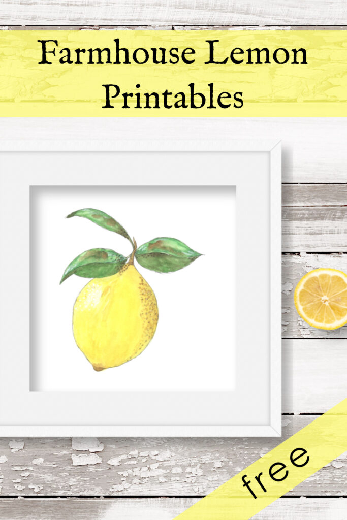 DIY Farmhouse Lemon Decor Free Printable Lemon Images Amarie Lange 