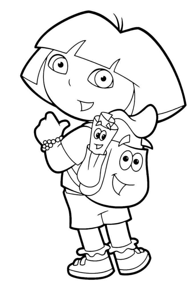 Dora Explorer Coloring Pages Free Printable Coloring Vrogue co
