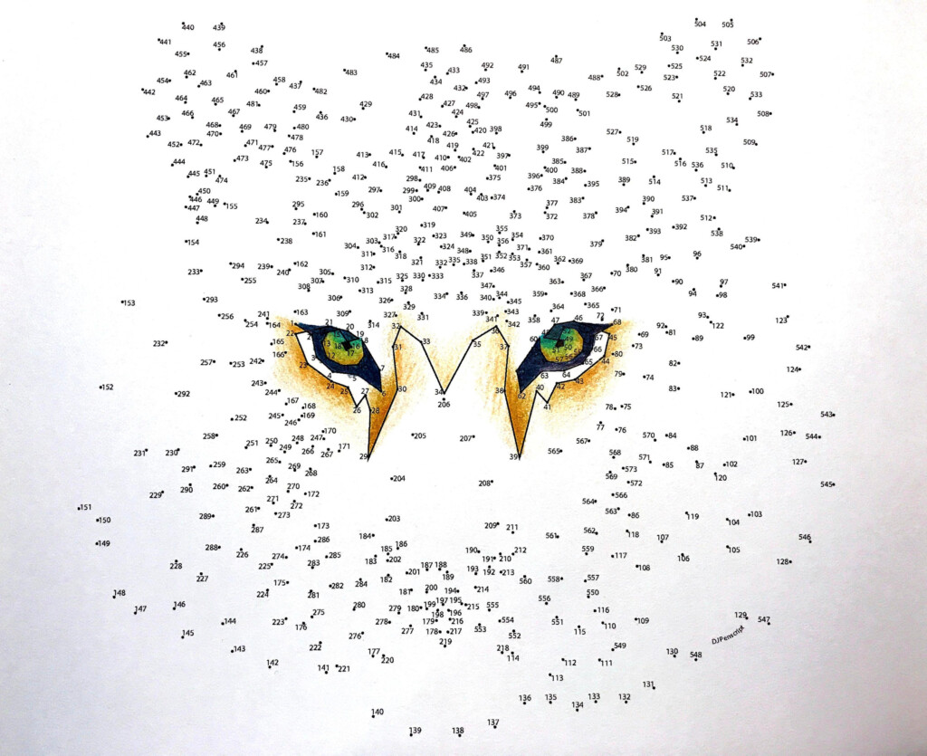 Dot To Dot Coloring Pages To 100