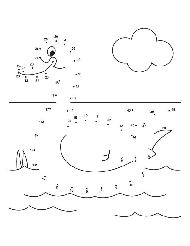 Dot To Dot Worksheets 1 50 Pdf
