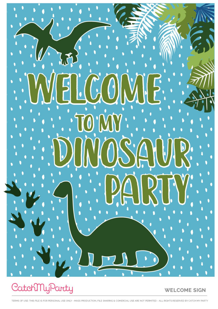 Download These Free Dinosaur Birthday Party Printables NOW Catch My 
