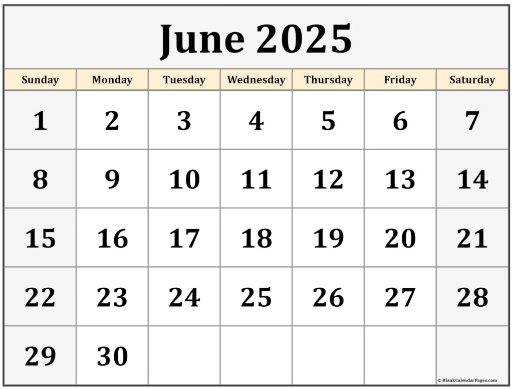 Downloadable June 2025 Calendar Lucinda Reichstein